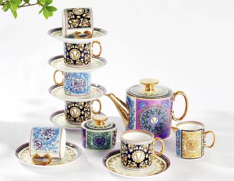 Versace Baraco Mosaic tea set for 6 people